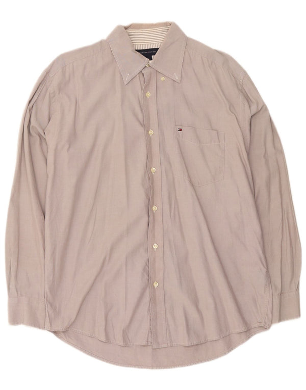 Camisa Tommy Hilfiger Hombre Algodón Gris Medio