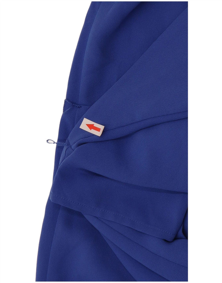 Oasis Vestido tubo de manga 3/4 para mujer UK 8 Small Poliéster azul