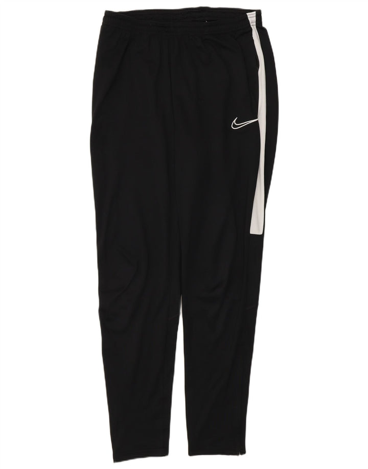 Nike - Pantalones de chándal para mujer (talla 40), poliéster a rayas, color negro