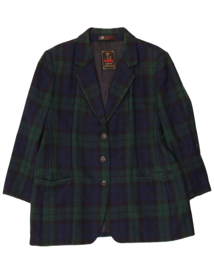 Steinbock Chaqueta Blazer de 3 Botones para Mujer UK 18 XL Azul Marino a Cuadros