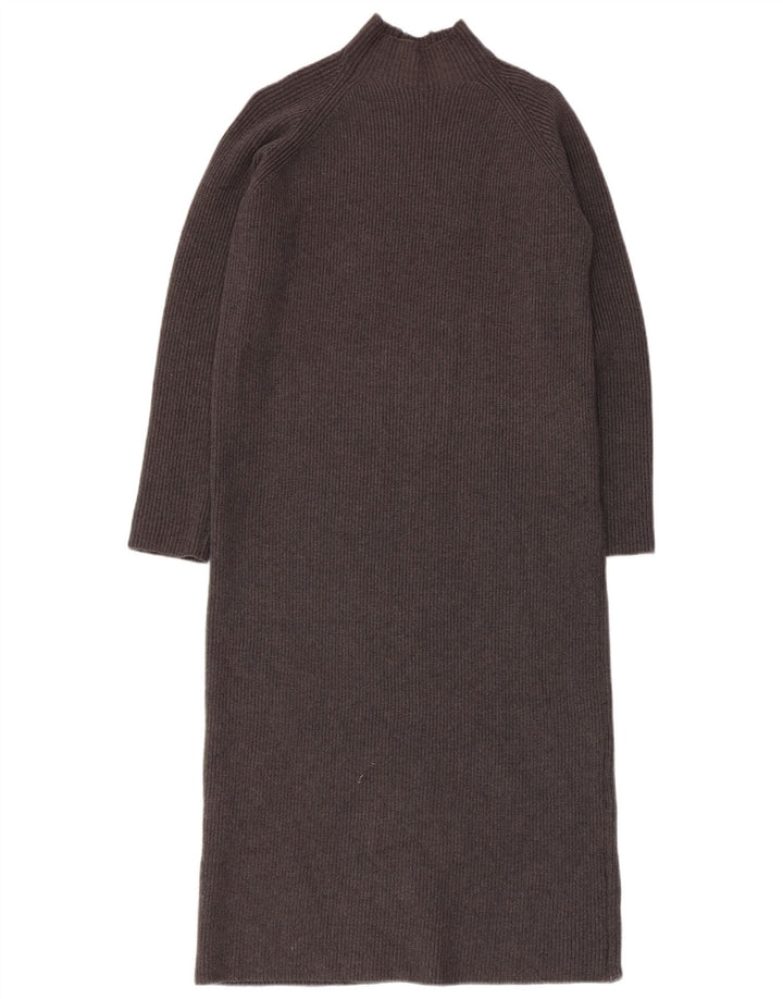 Zara Mujer Vestido Jersey Reino Unido 10 Pequeño Gris