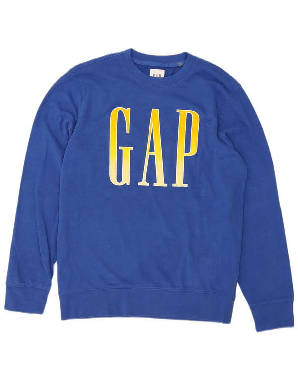 Gap Sudadera Gráfica para Mujer Jersey UK 44 Algodón Azul Medio