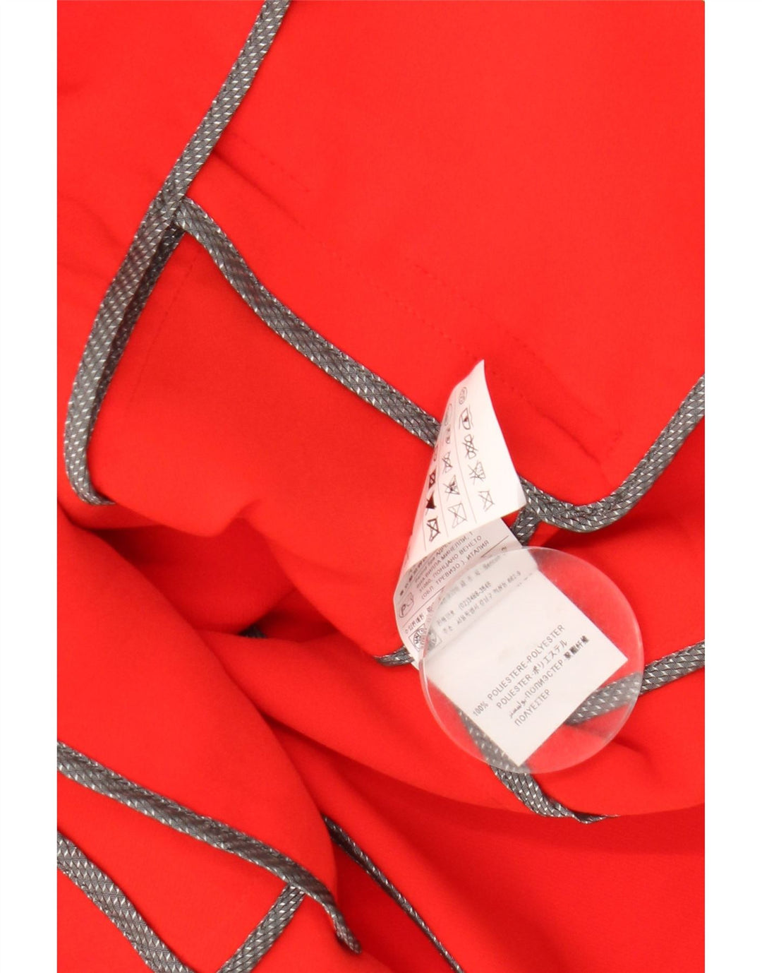 Sisley Chaqueta tipo blazer de 4 botones para mujer UK 10 Small Naranja Poliéster