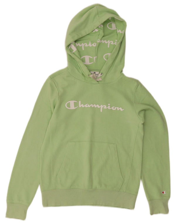 Champion Sudadera con capucha gráfica para mujer UK 6 XS Algodón verde