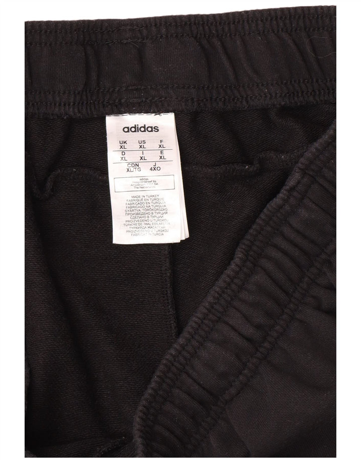 ADIDAS Pantalones cortos deportivos para hombre XL Algodón negro