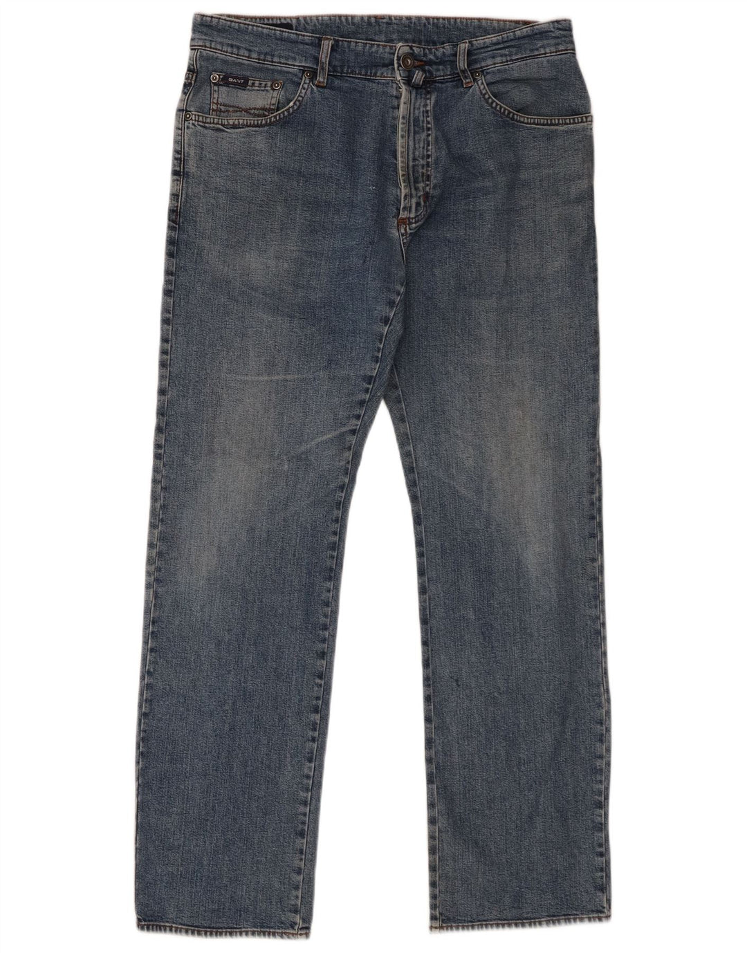 Gant Vaqueros Rectos Para Hombre W34 L32 Algodón Azul