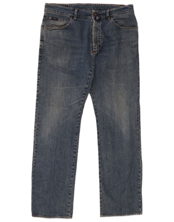 Gant Vaqueros Rectos Para Hombre W34 L32 Algodón Azul