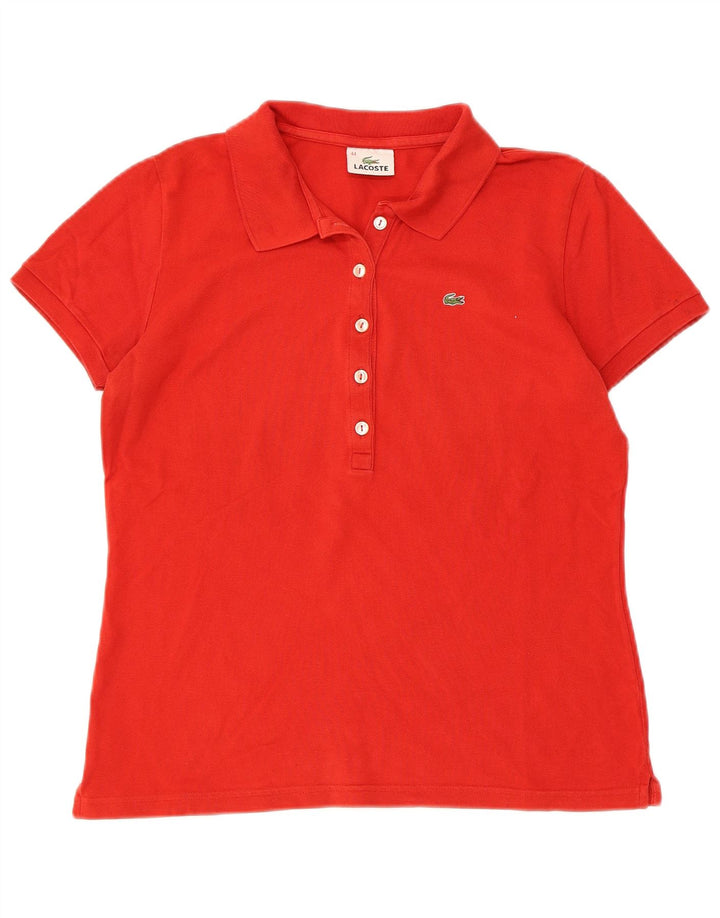 Polo Lacoste para mujer talla 44 algodón rojo grande