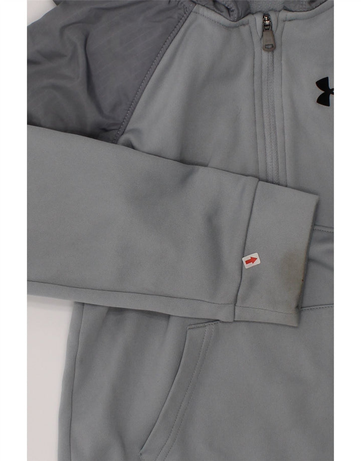 Under Armour Sudadera con capucha para niños 6-7 años Gris Colorblock Poliéster