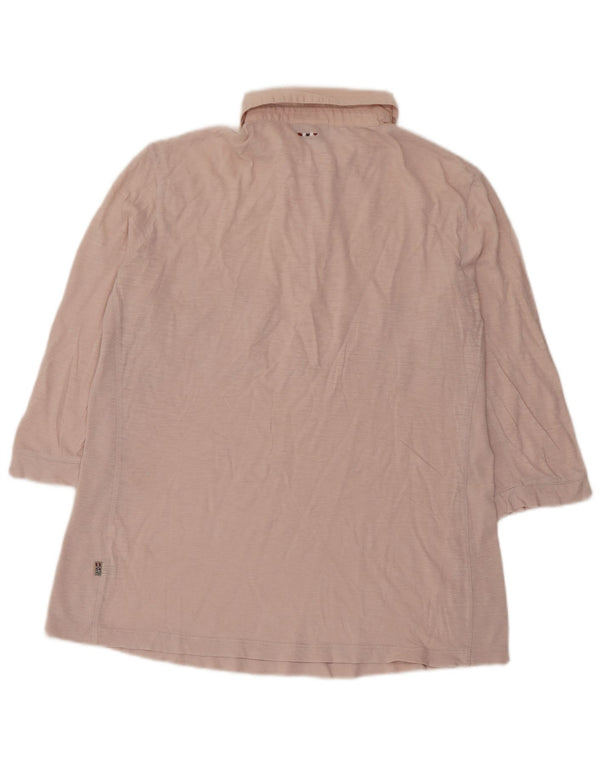 Napapijri Polo de manga 3/4 para mujer UK 44 Medium Pink