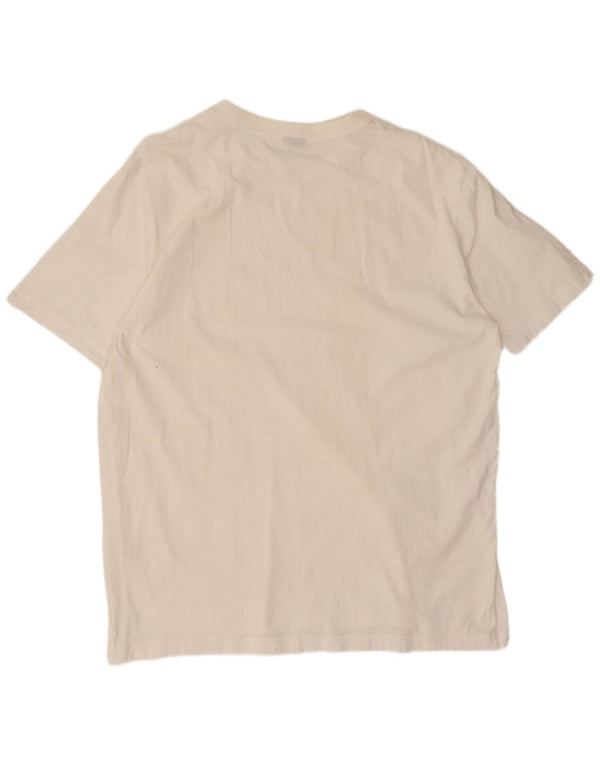 Hugo Boss Hombre Camiseta Top XL Blanco Algodón