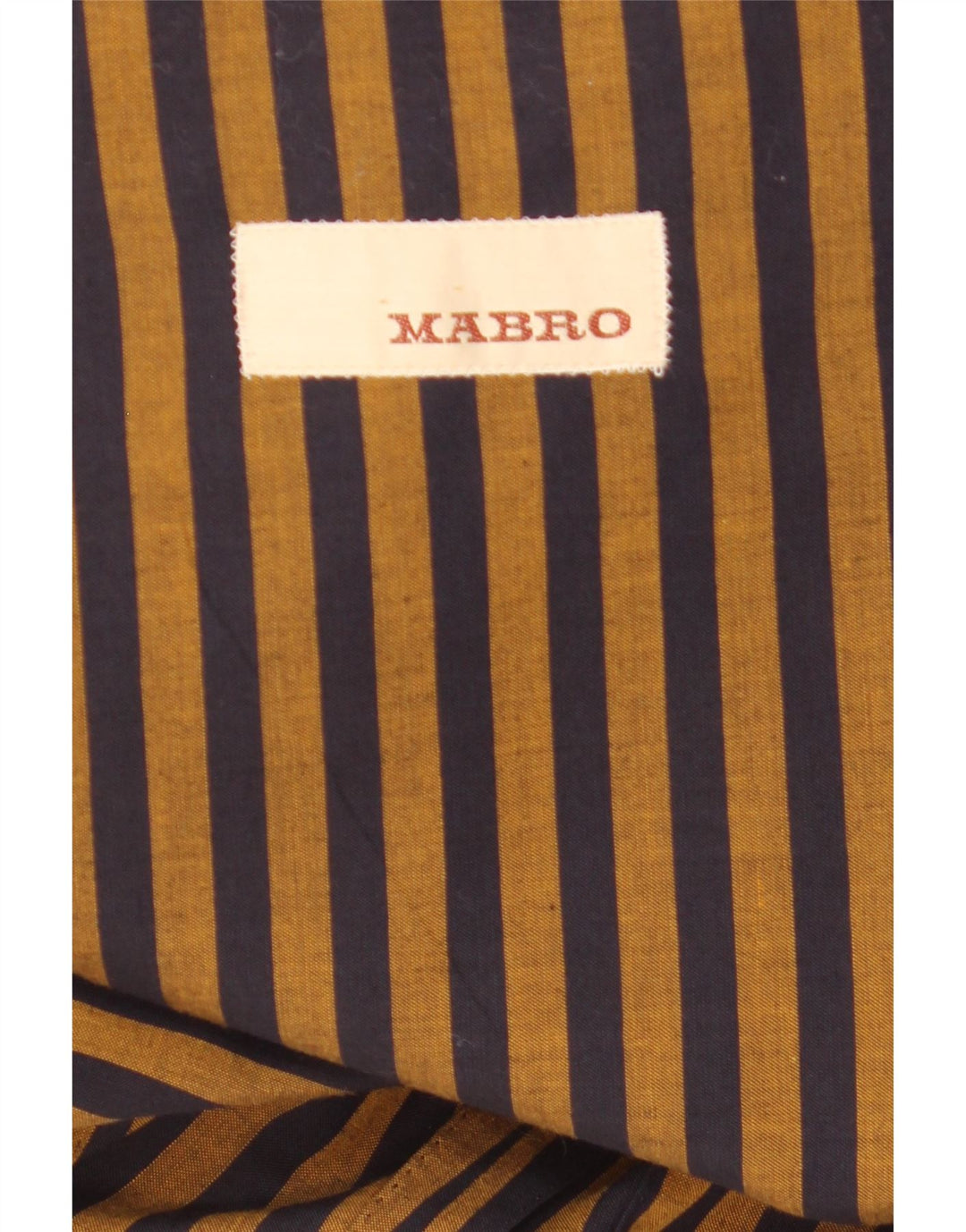 Mabro Chaqueta tipo blazer de 2 botones para hombre UK 38 Marrón medio Algodón a rayas