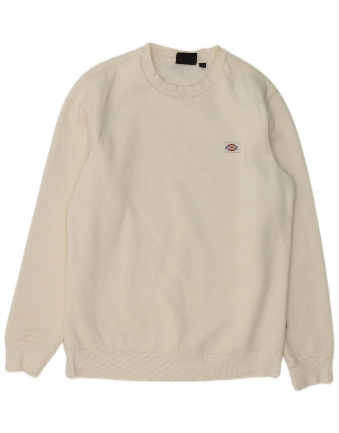 DICKIES Sudadera tipo jersey para hombre de algodón blanco roto mediano