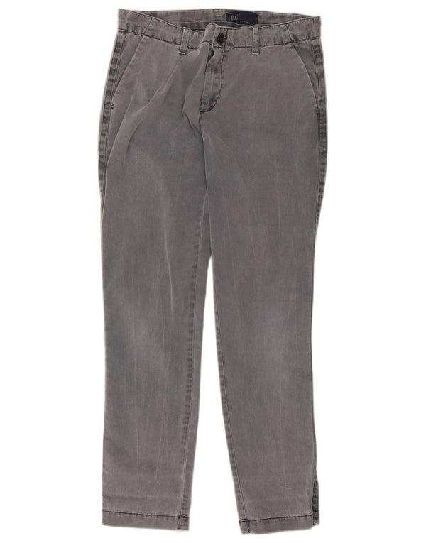 Gap Pantalones Chinos Rectos para Mujer US 2 XS W28 L28 Algodón Gris