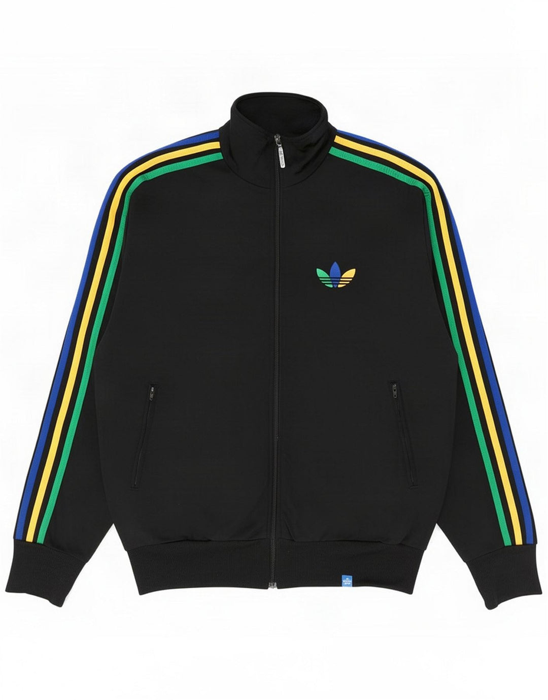 Chaqueta de chándal Adidas para hombre pequeña de poliéster negro