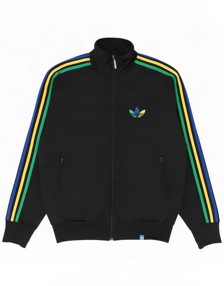 Chaqueta de chándal Adidas para hombre pequeña de poliéster negro