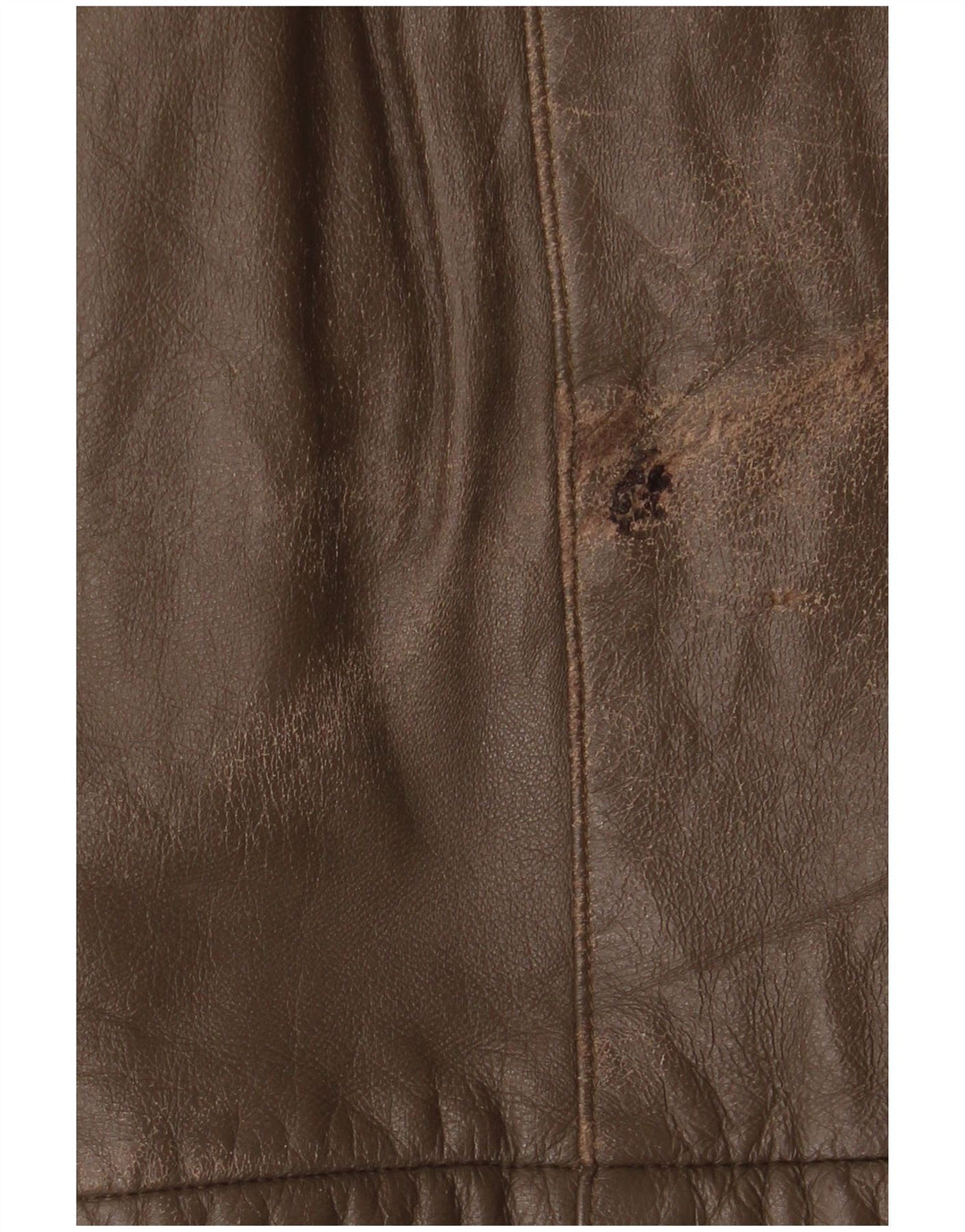 Chaqueta de cuero vintage para hombre IT 52 XL cuero marrón