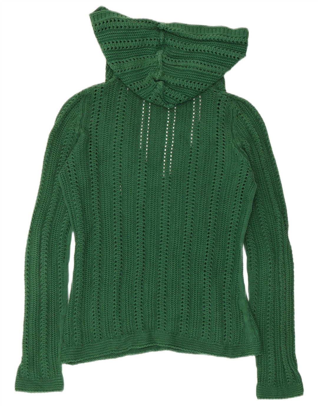 ZARA Jersey con capucha para mujer UK 10 Small Algodón verde