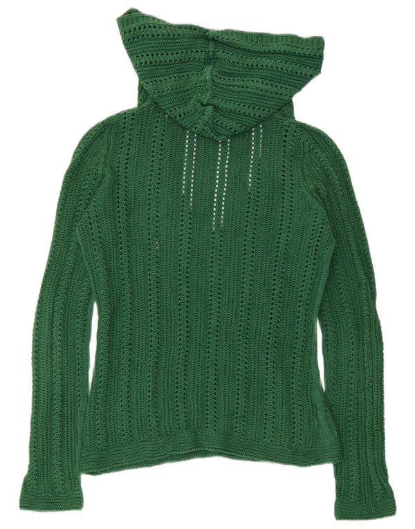 ZARA Jersey con capucha para mujer UK 10 Small Algodón verde