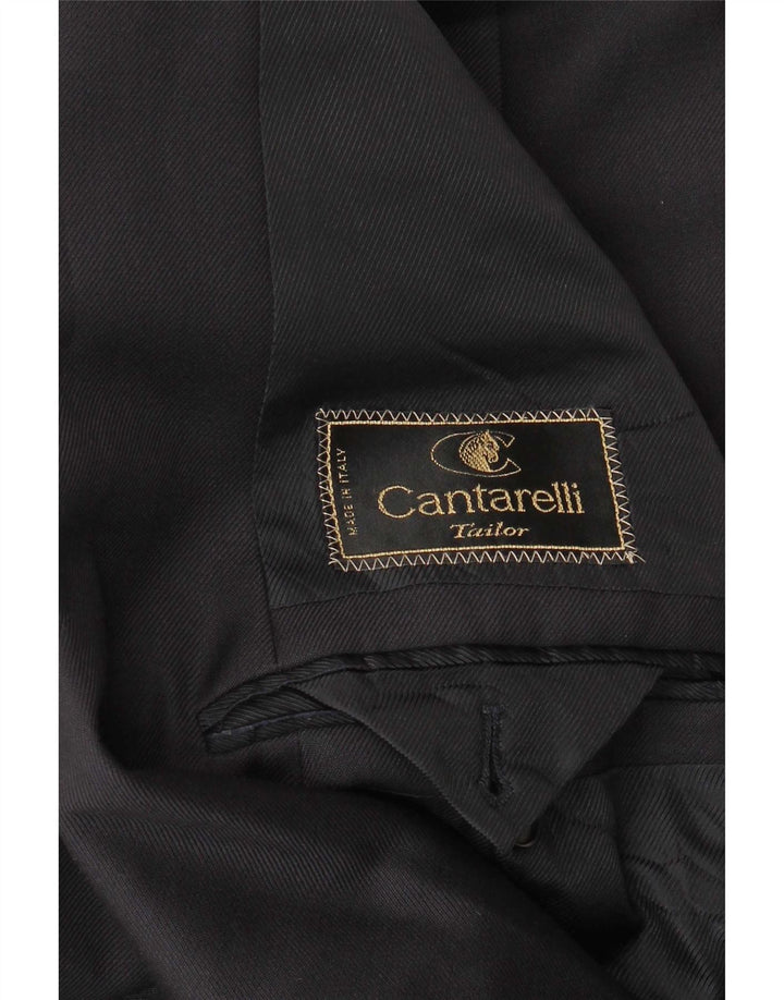 Cantarelli Chaqueta tipo blazer con doble botonadura para hombre UK 40 Large Black