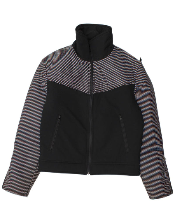 Vintage Mens Padded Jacket UK 36 Small Black Colourblock Polyamide