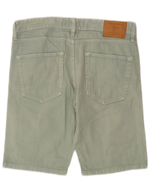 Jack & Jones Hombre Pantalones Cortos De Mezclilla De Corte Regular Medio W32 Algodón Verde