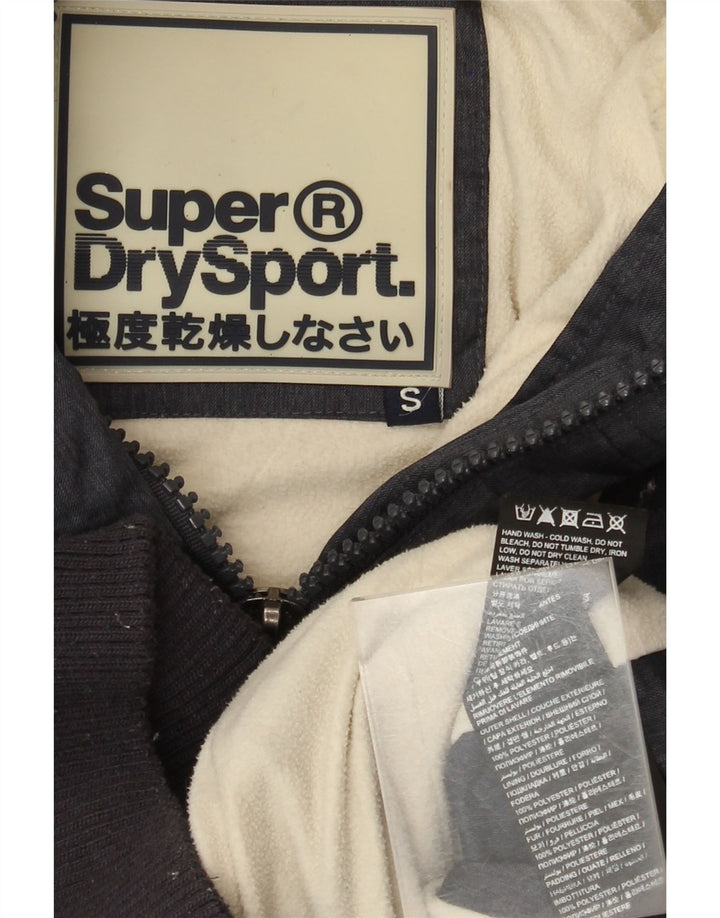 Superdry Chaqueta Acolchada Con Capucha Para Mujer UK 40 Small Gris Poliéster