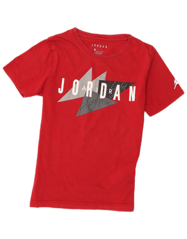 Jordan Camiseta gráfica para niños 12-13 años Grande Rojo Algodón