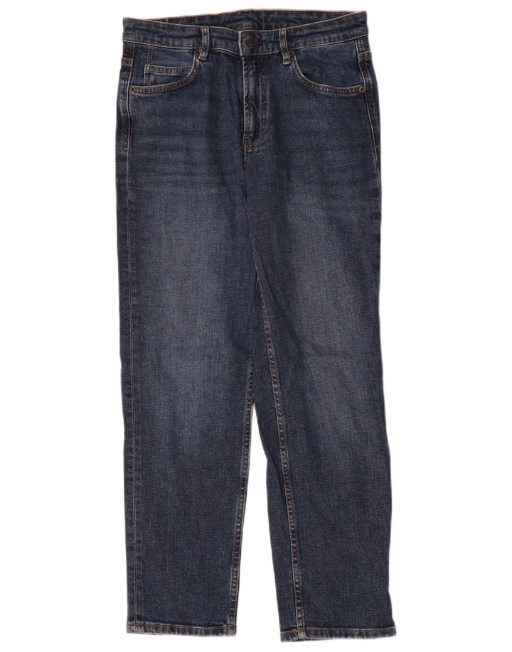 Vaqueros Massimo Dutti Mujer Rectos W30 L27 Azul Algodón