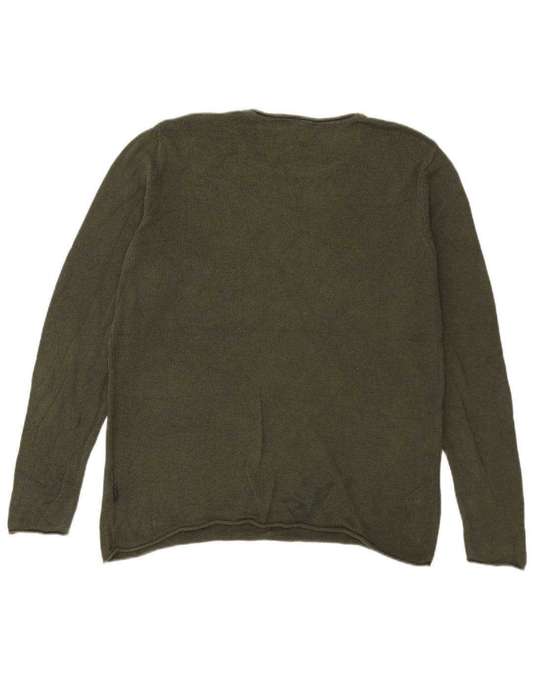 Jack & Jones Jersey con cuello redondo para hombre, talla grande, verde