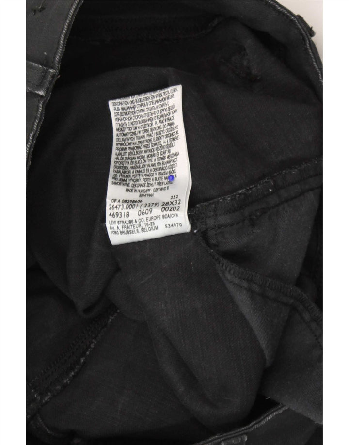 Levi's Vaqueros Slim Mujer W28 L32 Algodón Negro