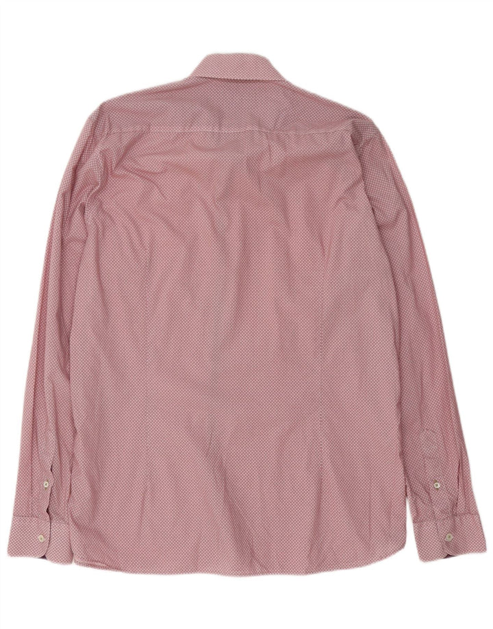 Ted Baker Camisa para hombre Talla 5 XL Algodón floral rojo