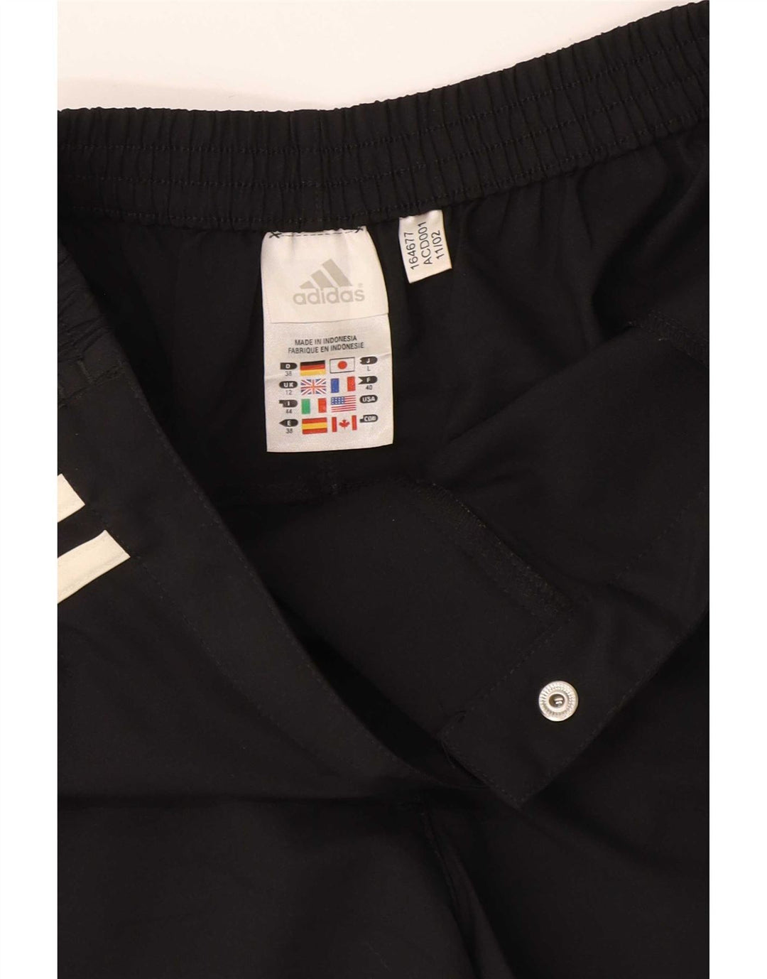 Adidas Pantalones cortos casuales Climalite para mujer UK 12 Medium W28 Poliéster negro