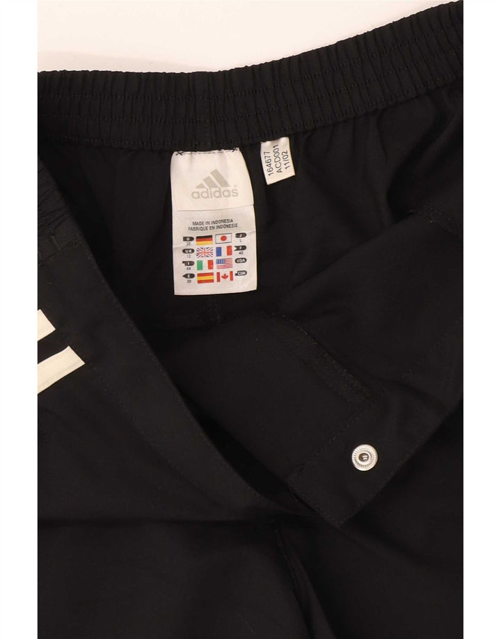 Adidas Pantalones cortos casuales Climalite para mujer UK 12 Medium W28 Poliéster negro