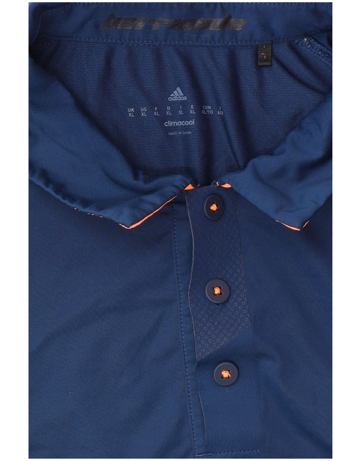 ADIDAS Polo Climacool para hombre XL Azul