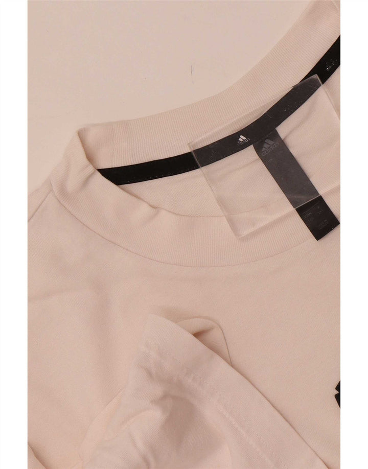 Adidas - Camiseta para hombre, talla grande, color blanco