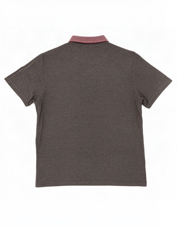 Ted Baker Polo de rugby para hombre talla 7 3XL algodón gris