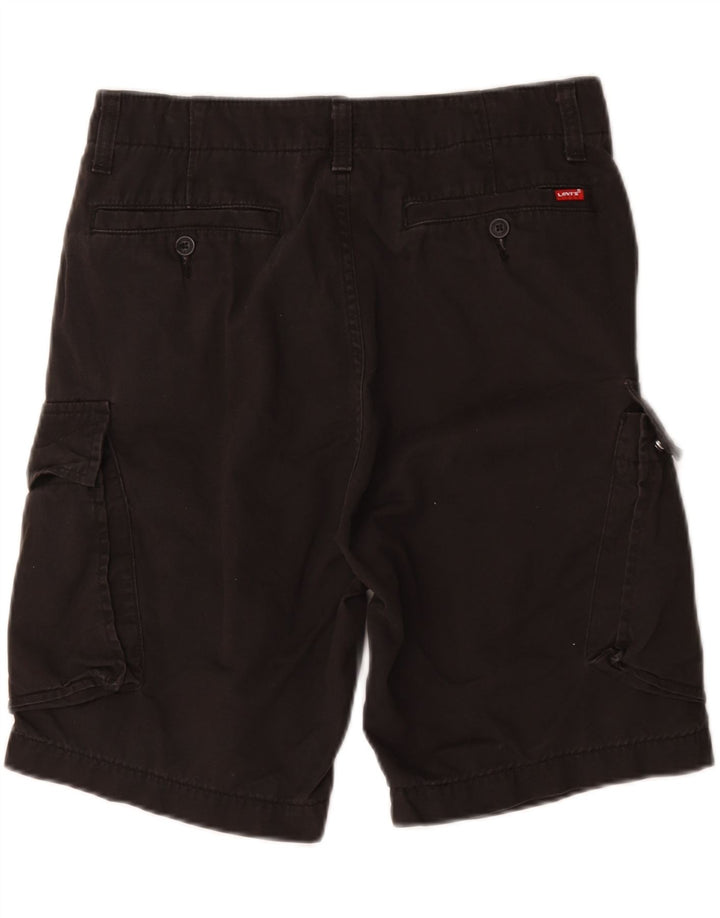 Levi's Mens Cargo Shorts W30 Medium Algodón Negro
