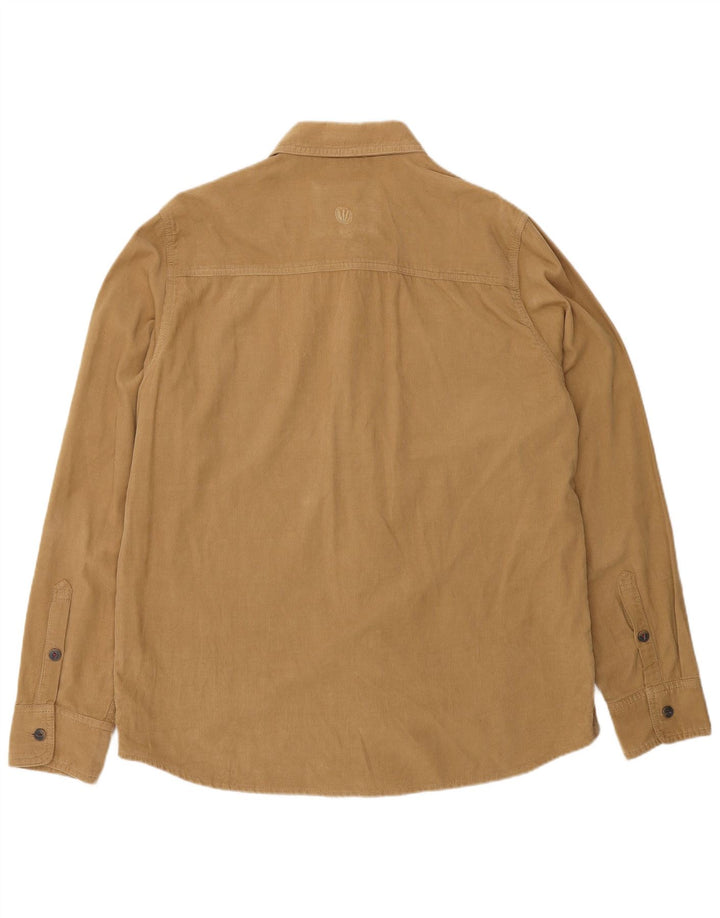 Camisa de pana para hombre Fat Face Algodón beige grande