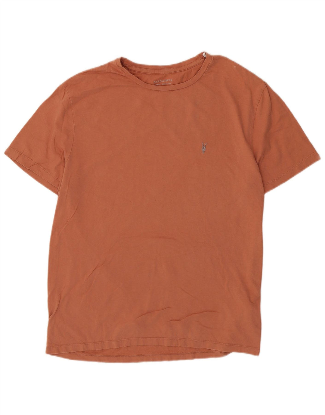 Camiseta All Saints para hombre, talla grande, algodón marrón