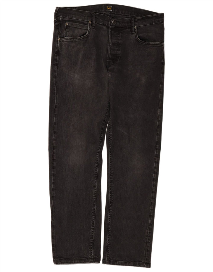 Lee Vaqueros Rectos Daren para Hombre W33 L29 Algodón Negro