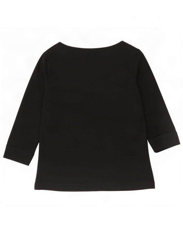 Marks & Spencer Top para mujer manga 3/4 UK 46 Large Viscosa negra