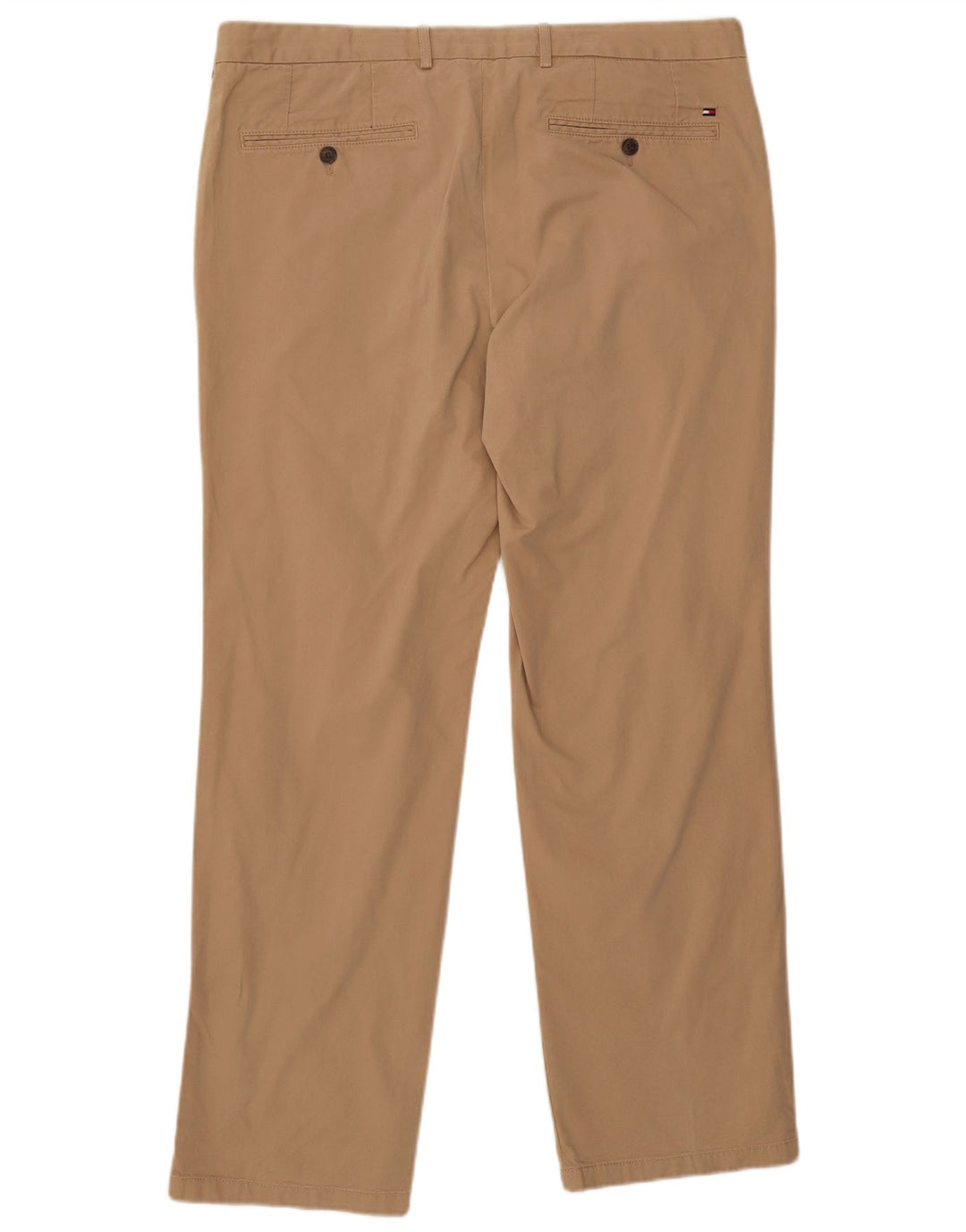 TOMMY HILFIGER Pantalón chino recto para hombre W38 L32 Algodón beige
