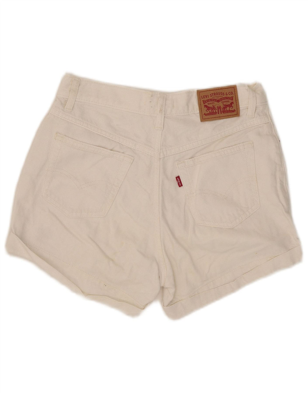 Levi's Shorts De Mezclilla Mujer W27 Small Blanco