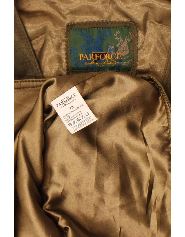 Parforce Chaleco De Cuero Para Hombre Cuero Caqui Medio