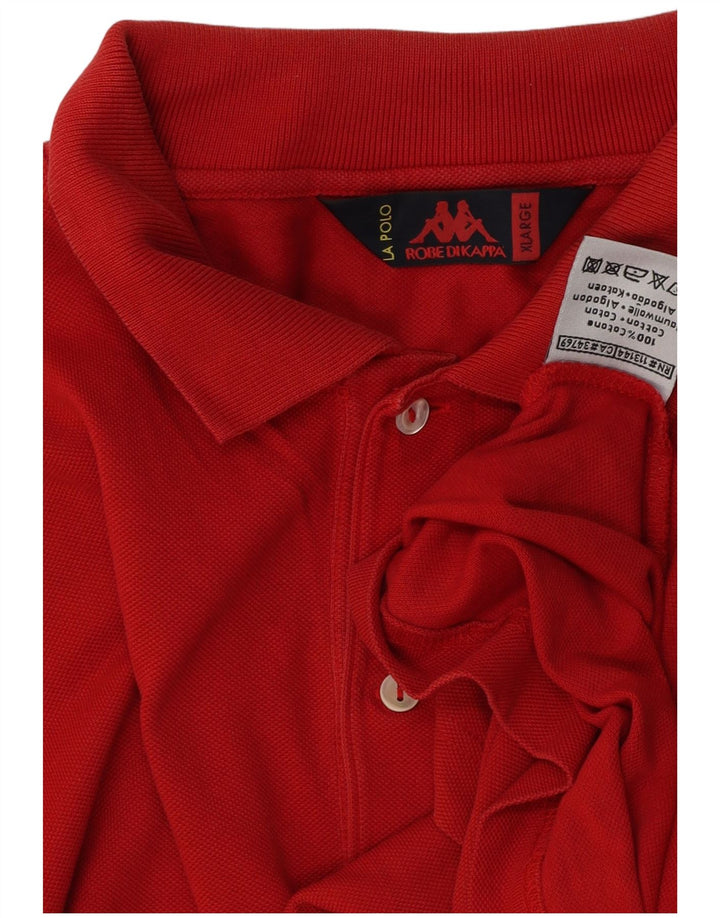 Kappa Polo Hombre XL Algodón Rojo