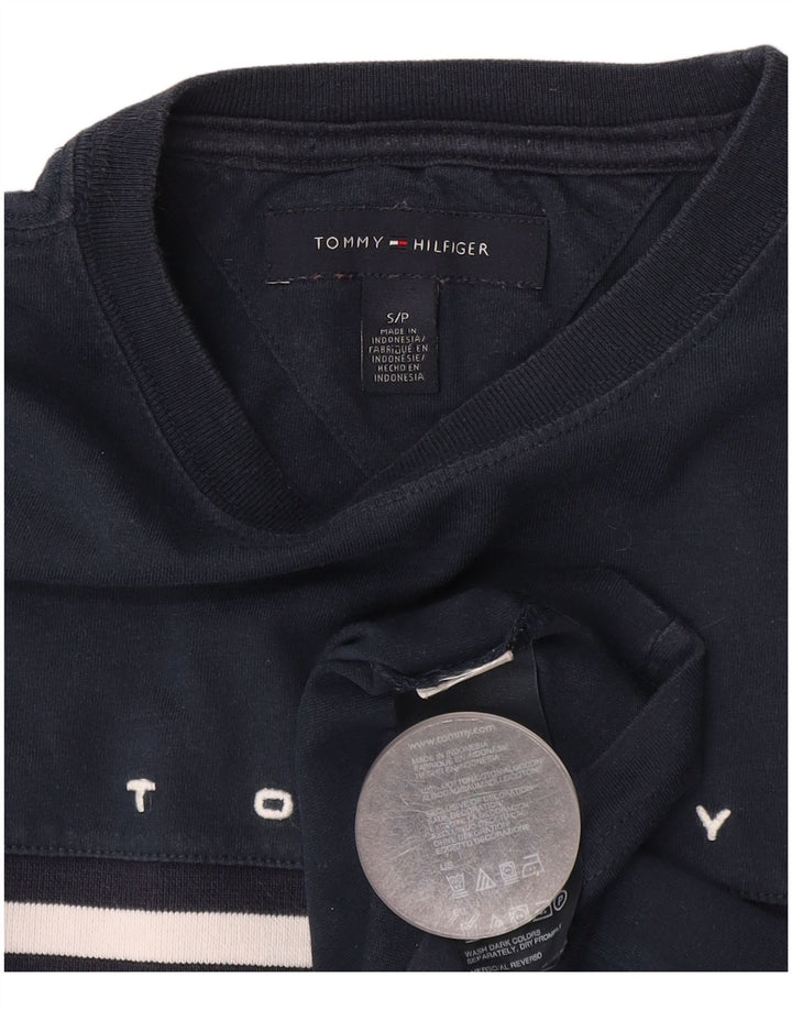 Tommy Hilfiger Camiseta con gráfico extragrande para mujer UK 10 Small Azul marino
