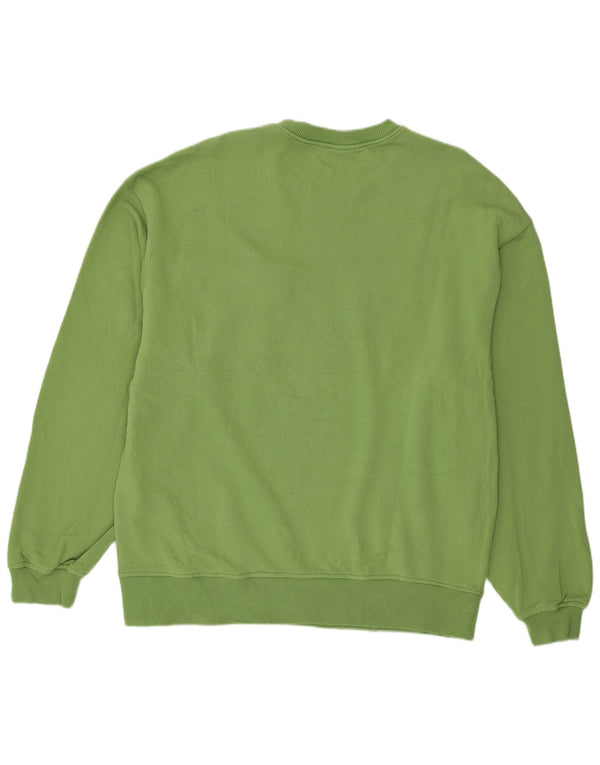 Zara Hombre Sudadera Jumper XL Verde Algodón