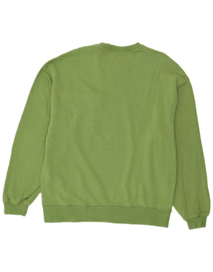 Zara Hombre Sudadera Jumper XL Verde Algodón