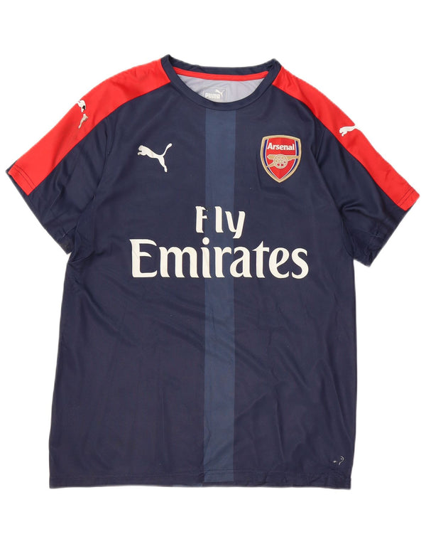 PUMA Camiseta gráfica Arsenal para niños 15-16 años Azul marino Colorblock